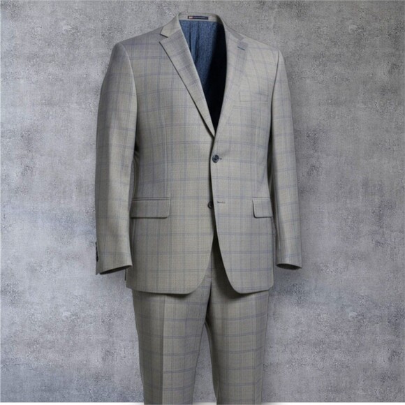 HART SHAFFNER MARX Chicago Men’s 2-Piece Suit – 48R Blazer/38WX30L Pants –Gray - Picture 1 of 16